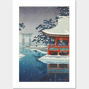 Snow at Miyajima by Tsuchiya Koitsu Posters and Art